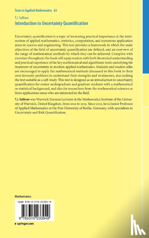 Sullivan, T.J. - Introduction to Uncertainty Quantification