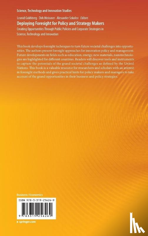  - Deploying Foresight for Policy and Strategy Makers