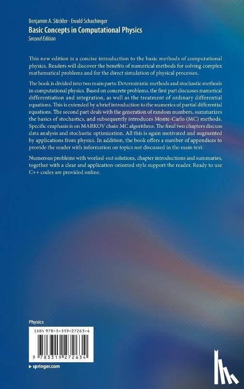 Stickler, Benjamin A., Schachinger, Ewald - Basic Concepts in Computational Physics