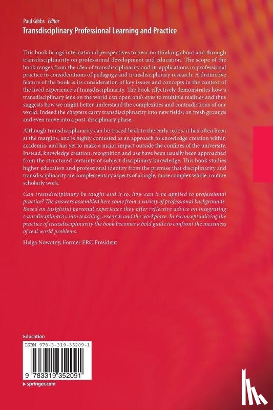  - Transdisciplinary Professional Learning and Practice