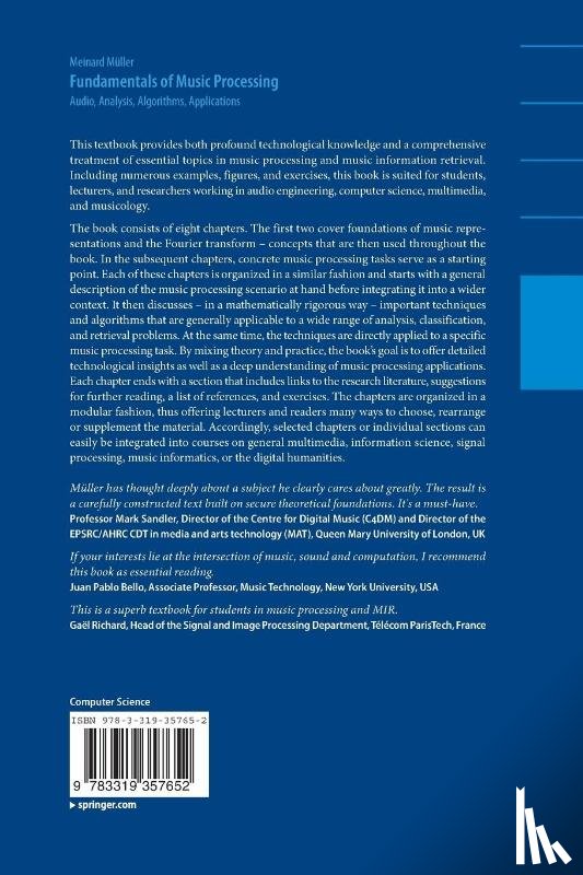 Muller, Meinard - Fundamentals of Music Processing
