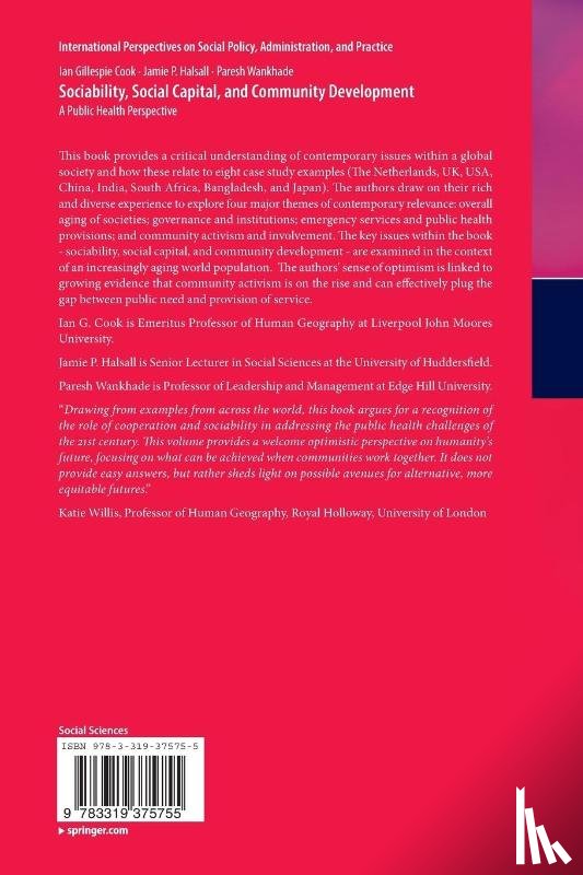 Ian Gillespie Cook, Jamie P. Halsall, Paresh Wankhade - Sociability, Social Capital, and Community Development