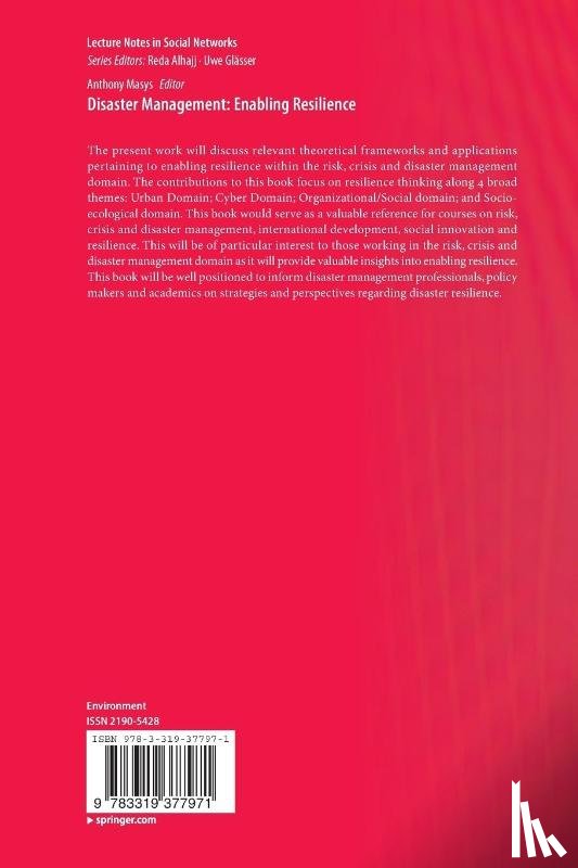 Anthony Masys - Disaster Management: Enabling Resilience