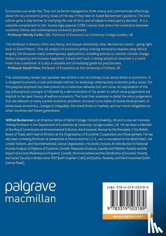 Beckerman, Wilfred - Economics as Applied Ethics