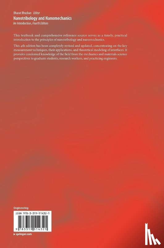 Bharat Bhushan - Nanotribology and Nanomechanics