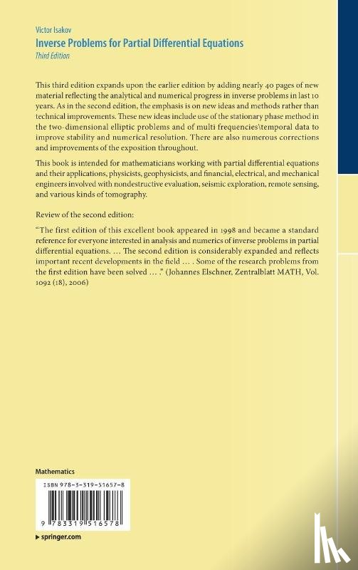 Isakov, Victor - Inverse Problems for Partial Differential Equations