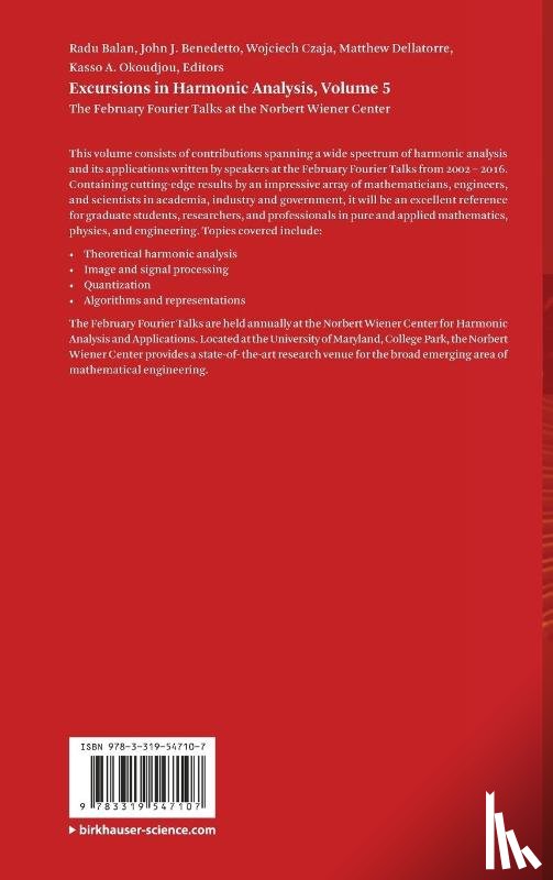  - Excursions in Harmonic Analysis, Volume 5