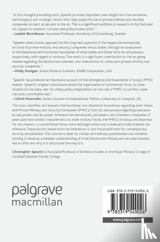 Spearin, Christopher - Private Military and Security Companies and States