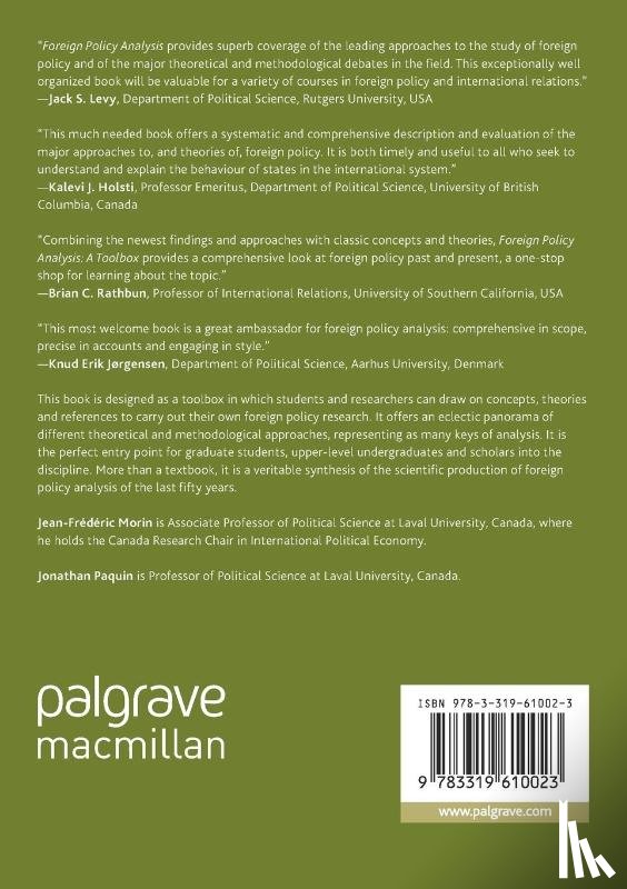 Morin, Jean-Frederic, Paquin, Jonathan - Foreign Policy Analysis