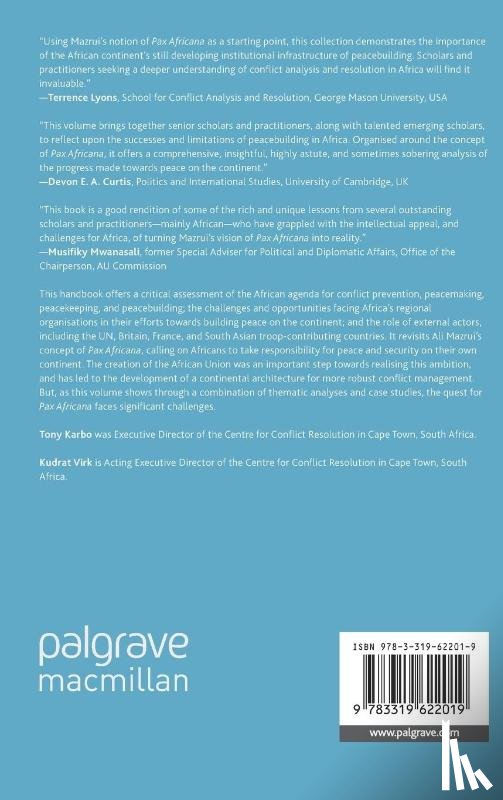  - The Palgrave Handbook of Peacebuilding in Africa