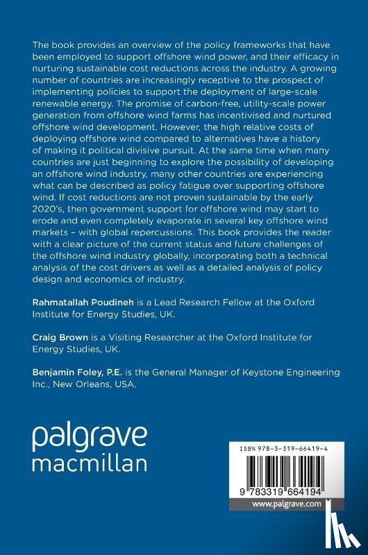 Poudineh, Rahmatallah, Brown, Craig, Foley, Benjamin - Economics of Offshore Wind Power