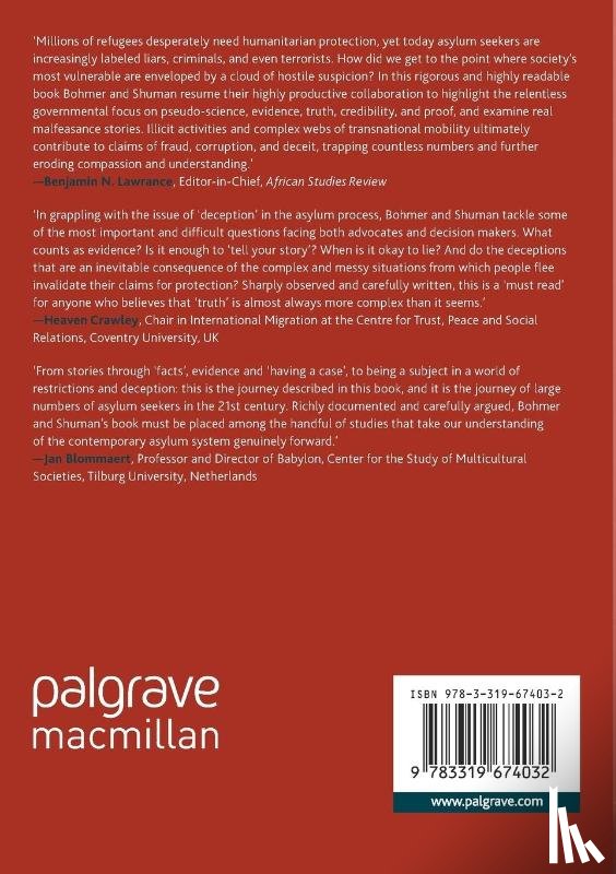 Bohmer, Carol, Shuman, Amy - Political Asylum Deceptions