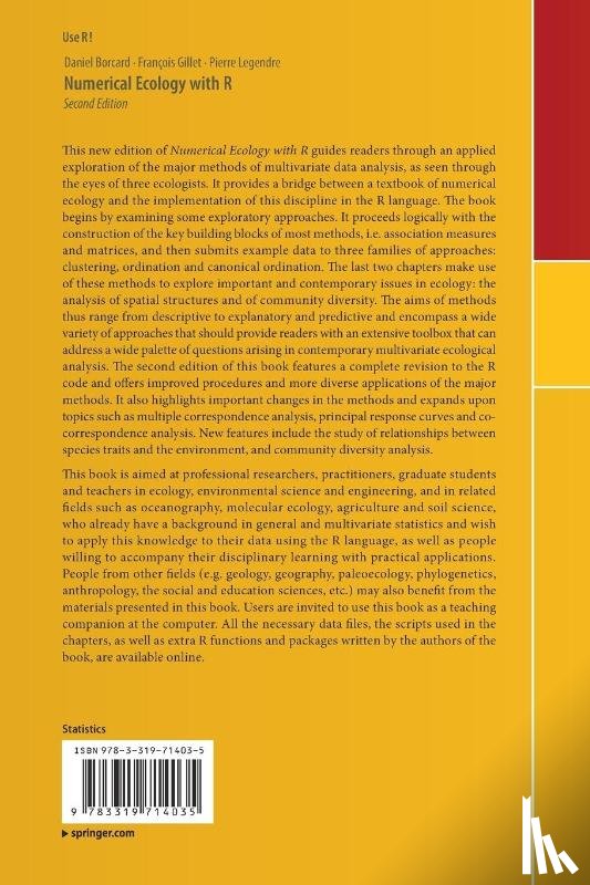 Borcard, Daniel, Gillet, Francois, Legendre, Pierre - Numerical Ecology with R