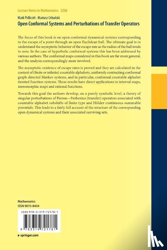 Pollicott, Mark, Urbanski, Mariusz - Open Conformal Systems and Perturbations of Transfer Operators