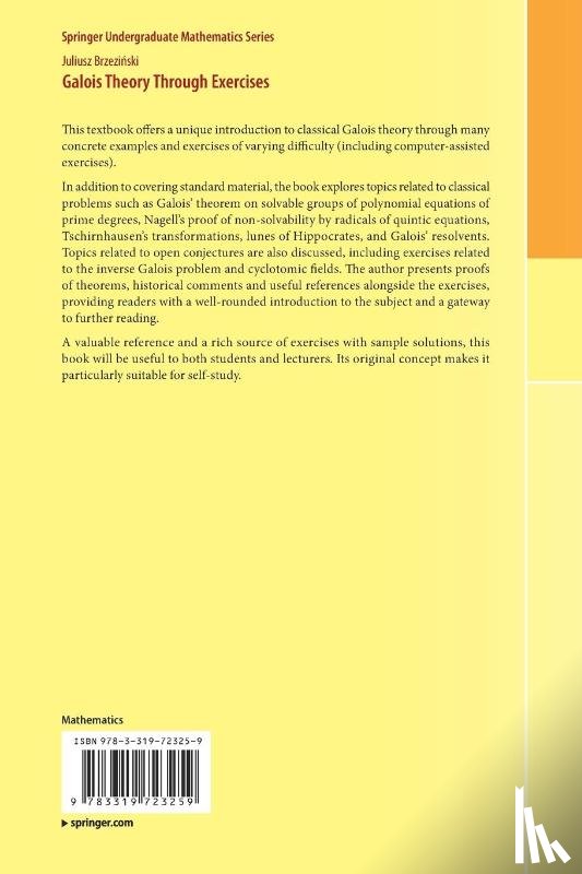 Brzezinski, Juliusz - Galois Theory Through Exercises