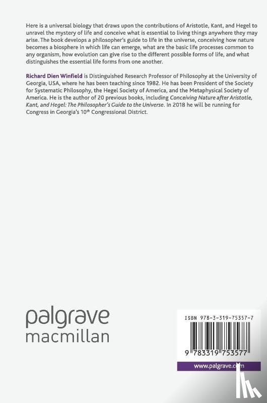 Winfield, Richard Dien - Universal Biology after Aristotle, Kant, and Hegel