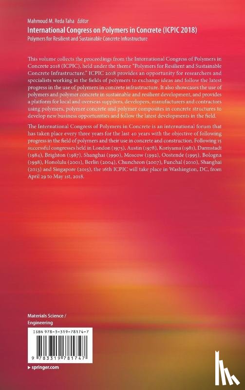  - International Congress on Polymers in Concrete (ICPIC 2018)