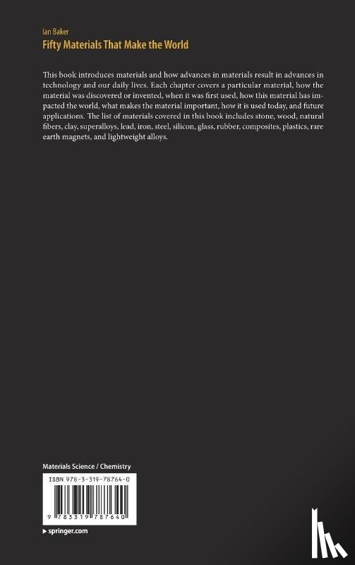 Baker, Ian - Fifty Materials That Make the World