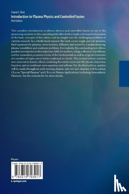 Chen, Francis - Introduction to Plasma Physics and Controlled Fusion