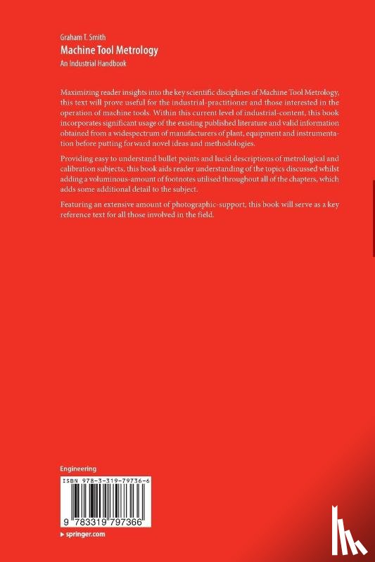 Smith, Graham T. - Machine Tool Metrology