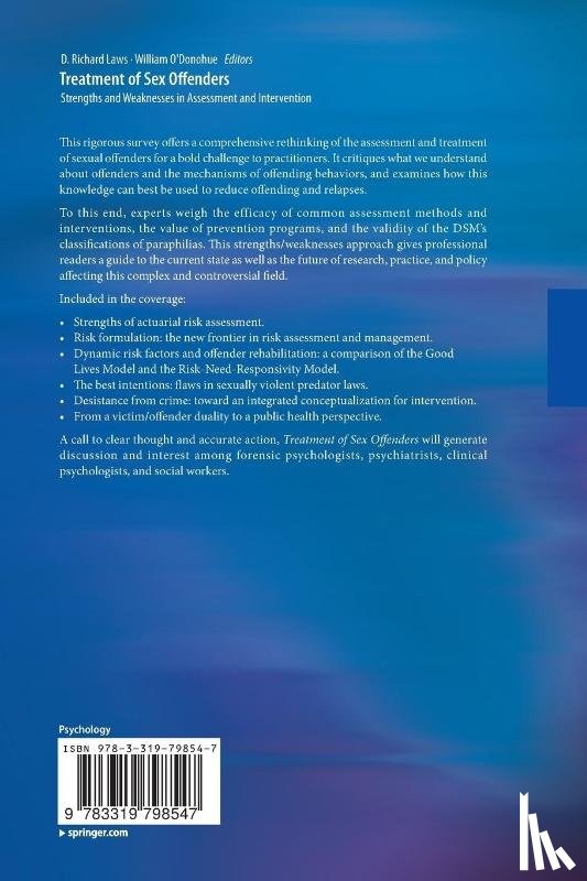  - Treatment of Sex Offenders