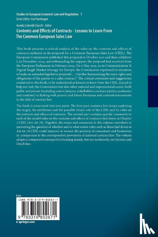  - Contents and Effects of Contracts-Lessons to Learn From The Common European Sales Law