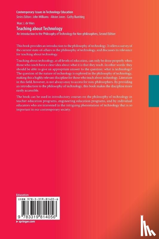 de Vries, Marc J. - Teaching about Technology