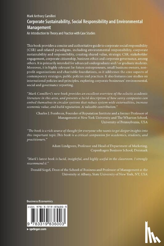 Camilleri, Mark Anthony - Corporate Sustainability, Social Responsibility and Environmental Management