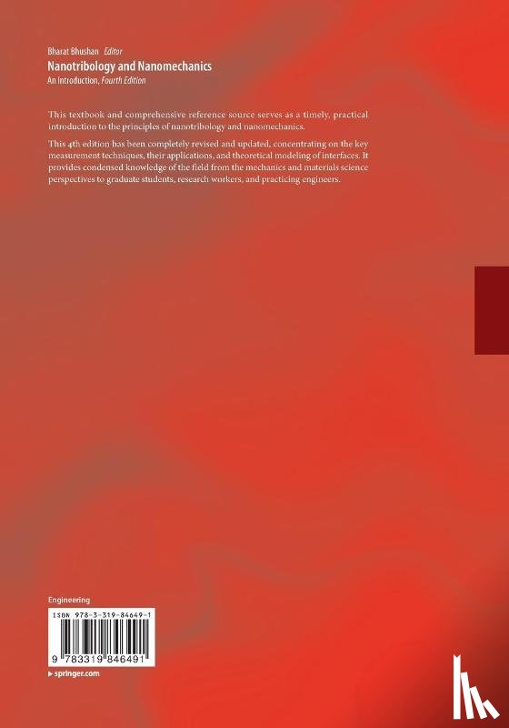 Bharat Bhushan - Nanotribology and Nanomechanics