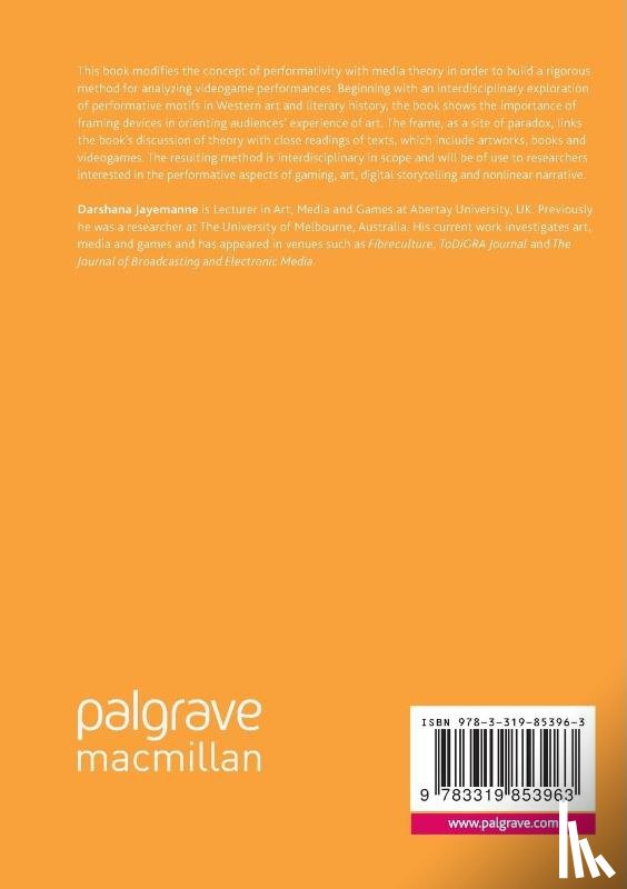 Jayemanne, Darshana - Performativity in Art, Literature, and Videogames