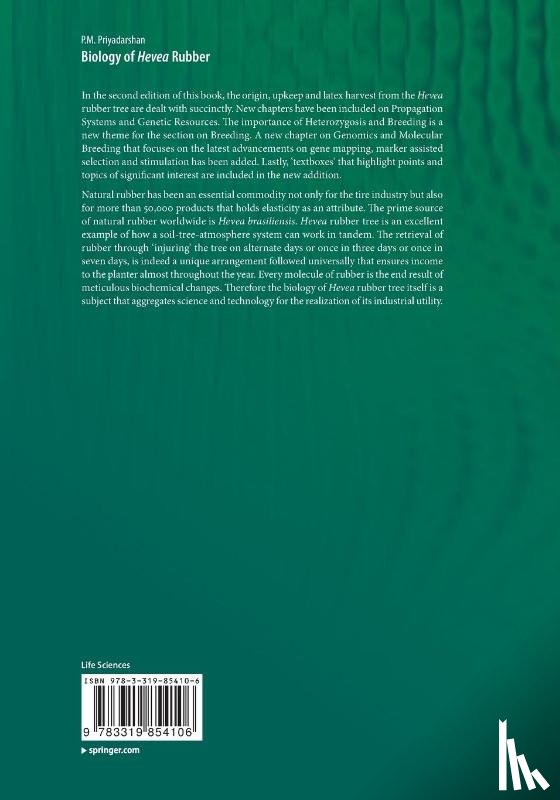 Priyadarshan, P.M. - Biology of Hevea Rubber