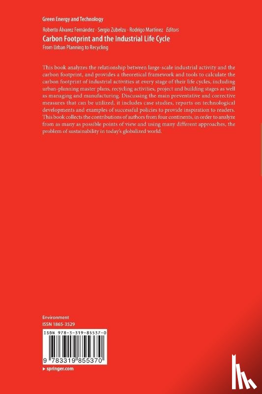  - Carbon Footprint and the Industrial Life Cycle