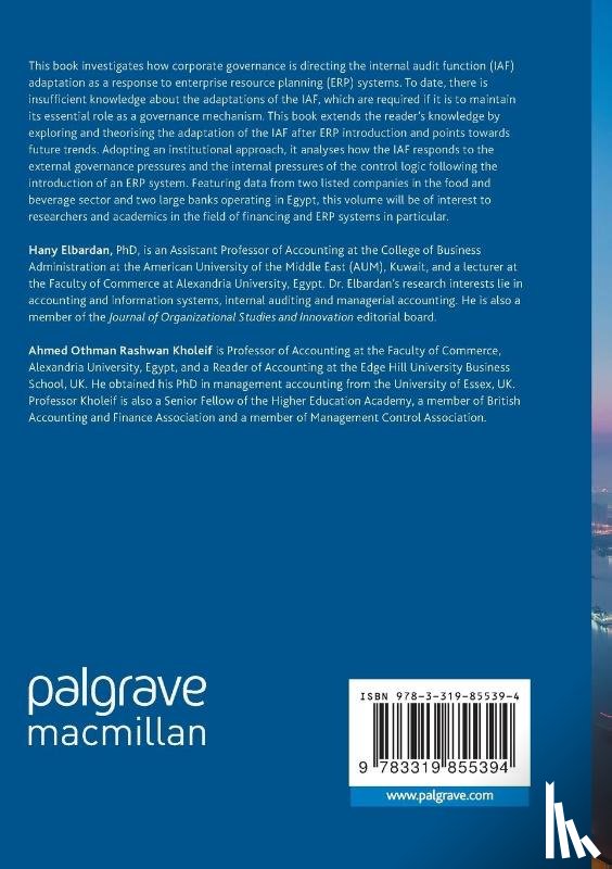 Elbardan, Hany, Kholeif, Ahmed O. - Enterprise Resource Planning, Corporate Governance and Internal Auditing