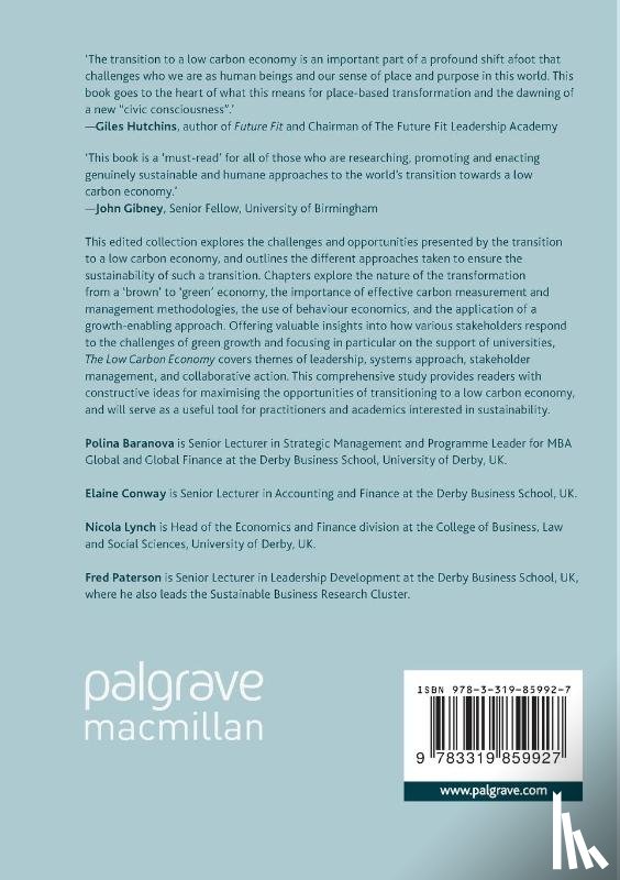  - The Low Carbon Economy