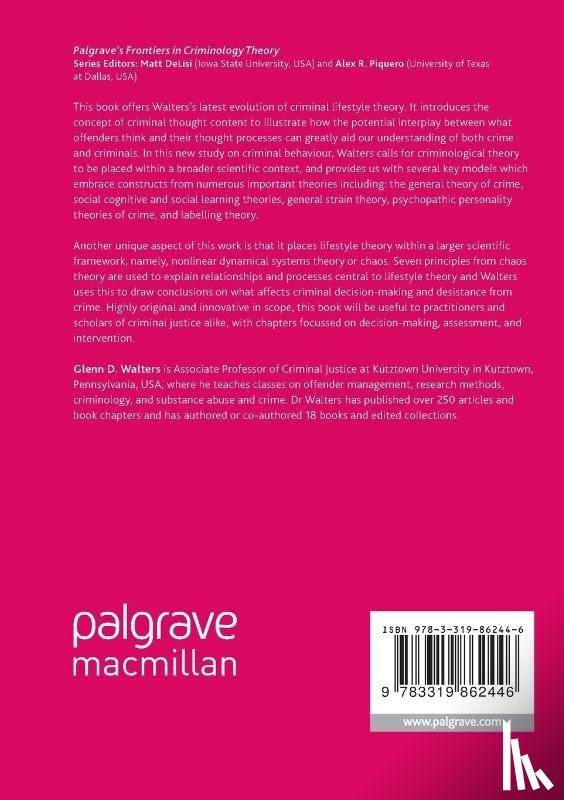 Walters, Glenn - Modelling the Criminal Lifestyle