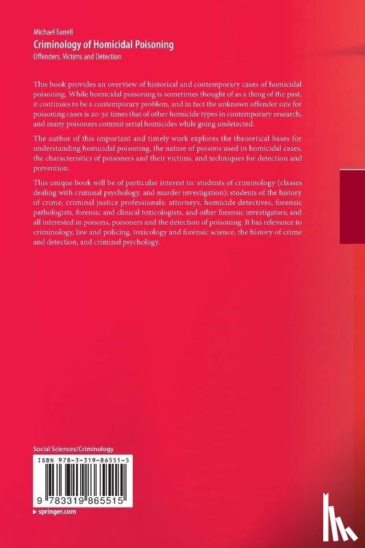 Farrell, Michael - Criminology of Homicidal Poisoning