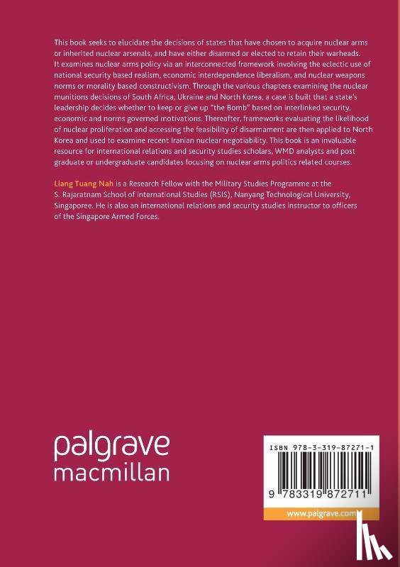Nah, Liang Tuang - Security, Economics and Nuclear Non-Proliferation Morality