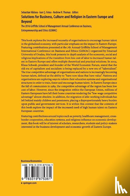  - Solutions for Business, Culture and Religion in Eastern Europe and Beyond