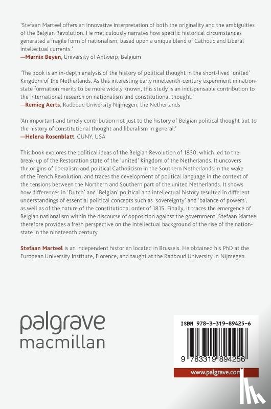 Marteel, Stefaan - The Intellectual Origins of the Belgian Revolution