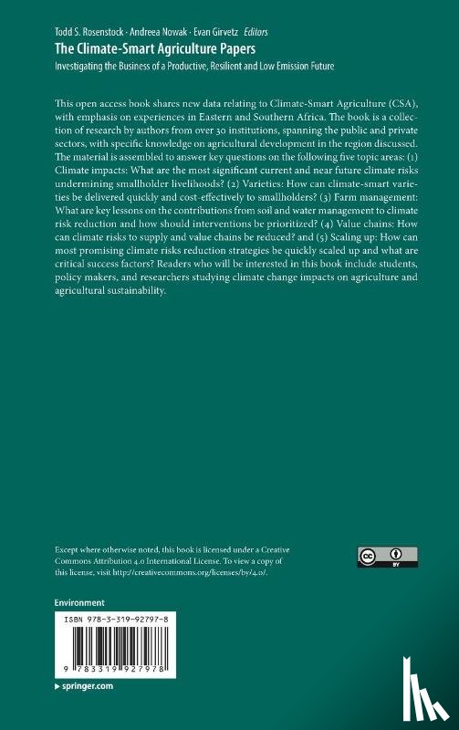 Todd S. Rosenstock, Andreea Nowak, Evan Girvetz - The Climate-Smart Agriculture Papers
