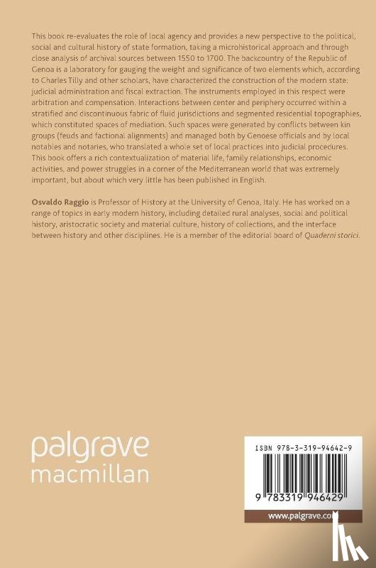 Raggio, Osvaldo - Feuds and State Formation, 1550–1700