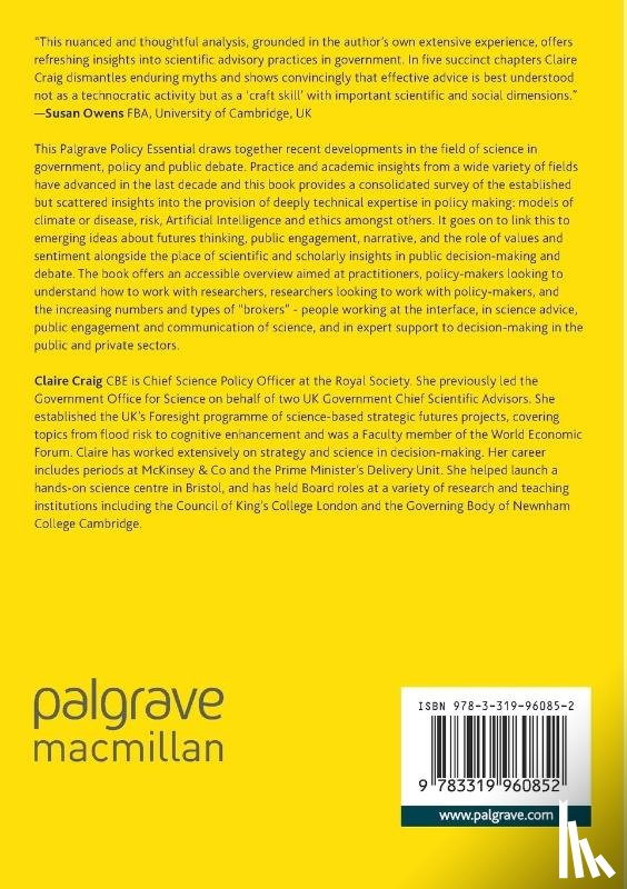 Craig, Claire - How Does Government Listen to Scientists?