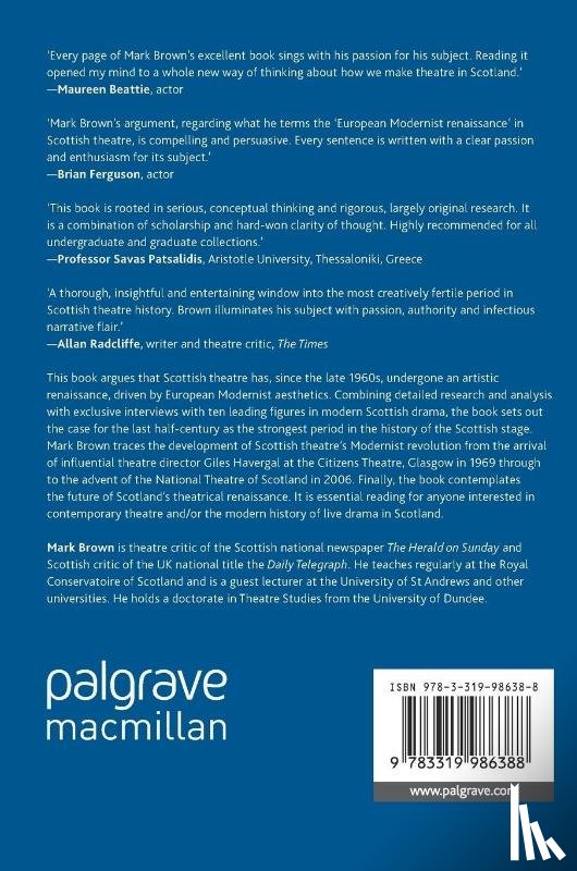 Brown, Mark - Modernism and Scottish Theatre since 1969