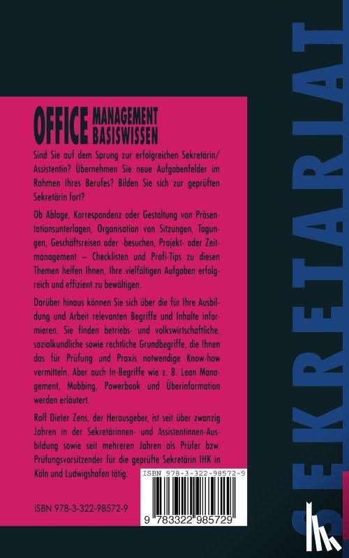 Rolf Dieter Zens - Office-Management Basiswissen