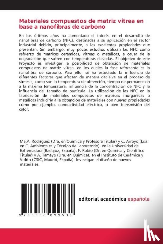 Rodriguez, Maria A., A. Tamayo, C. Arroyo, M. Dávila, F. Rubio - Materiales compuestos de matriz vítrea en base a nanofibras de carbono