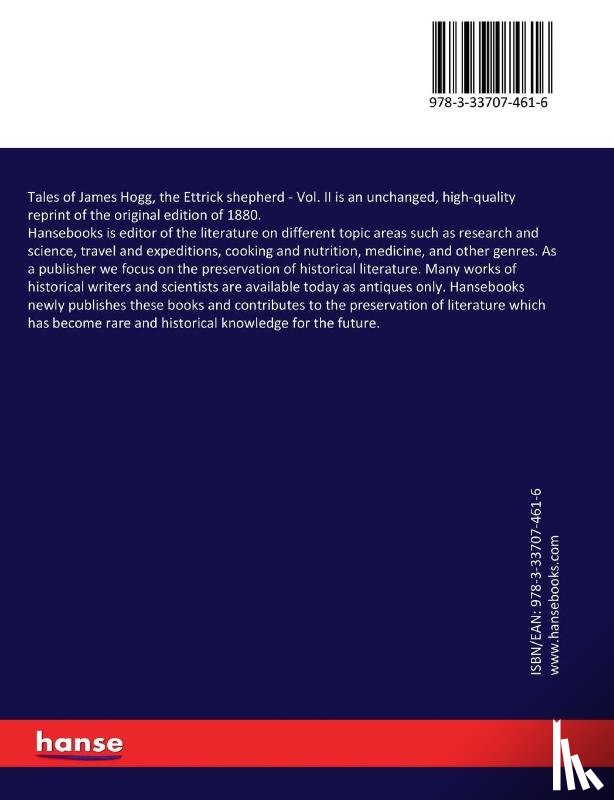 Hogg, James - Tales of James Hogg, the Ettrick shepherd
