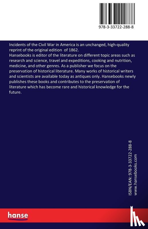 Leslie, Frank - Incidents of the Civil War in America
