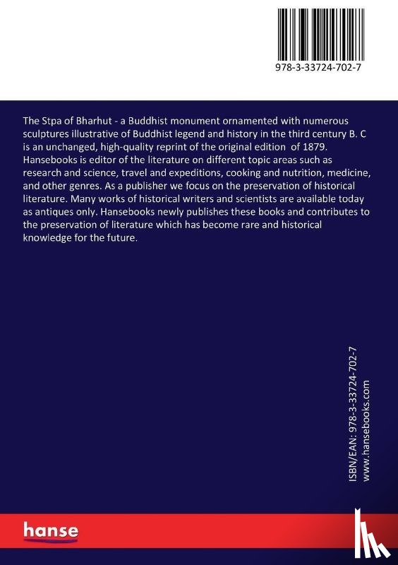Cunningham, Alexander - The Stpa of Bharhut