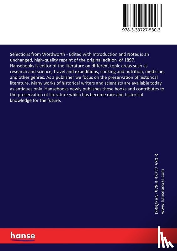 Wordsworth, William, Webb, W T - Selections from Wordworth