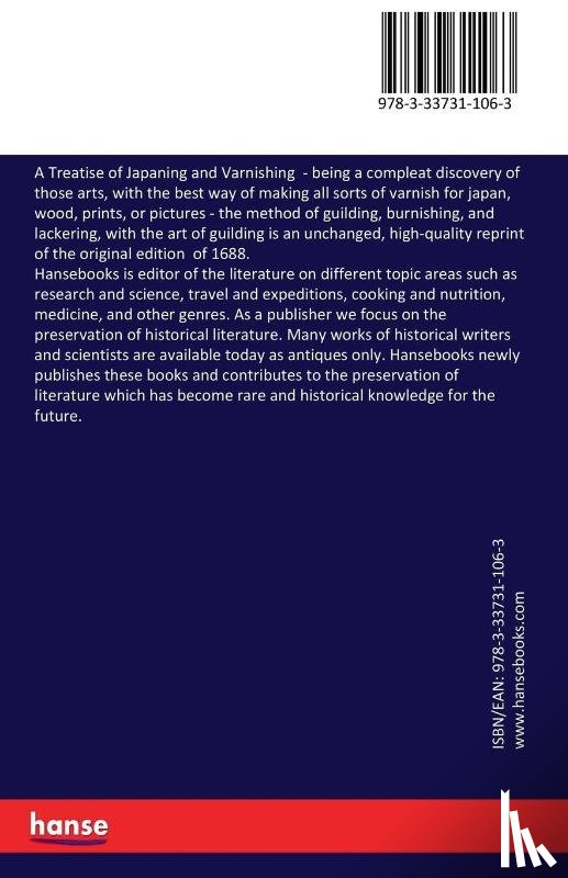 Stalker, John, Parker, George - A Treatise of Japaning and Varnishing
